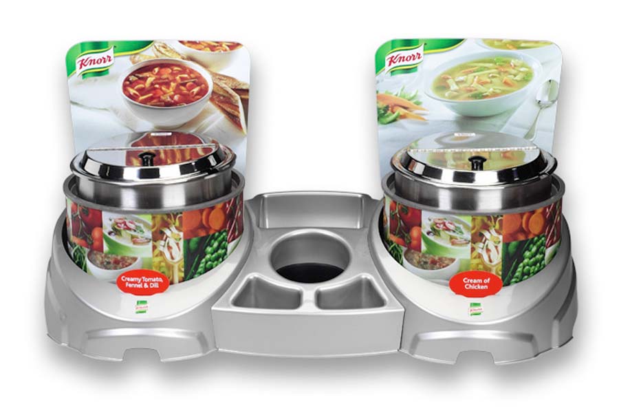 Thermoformed retail display: durable, attractive and easy to clean retail display