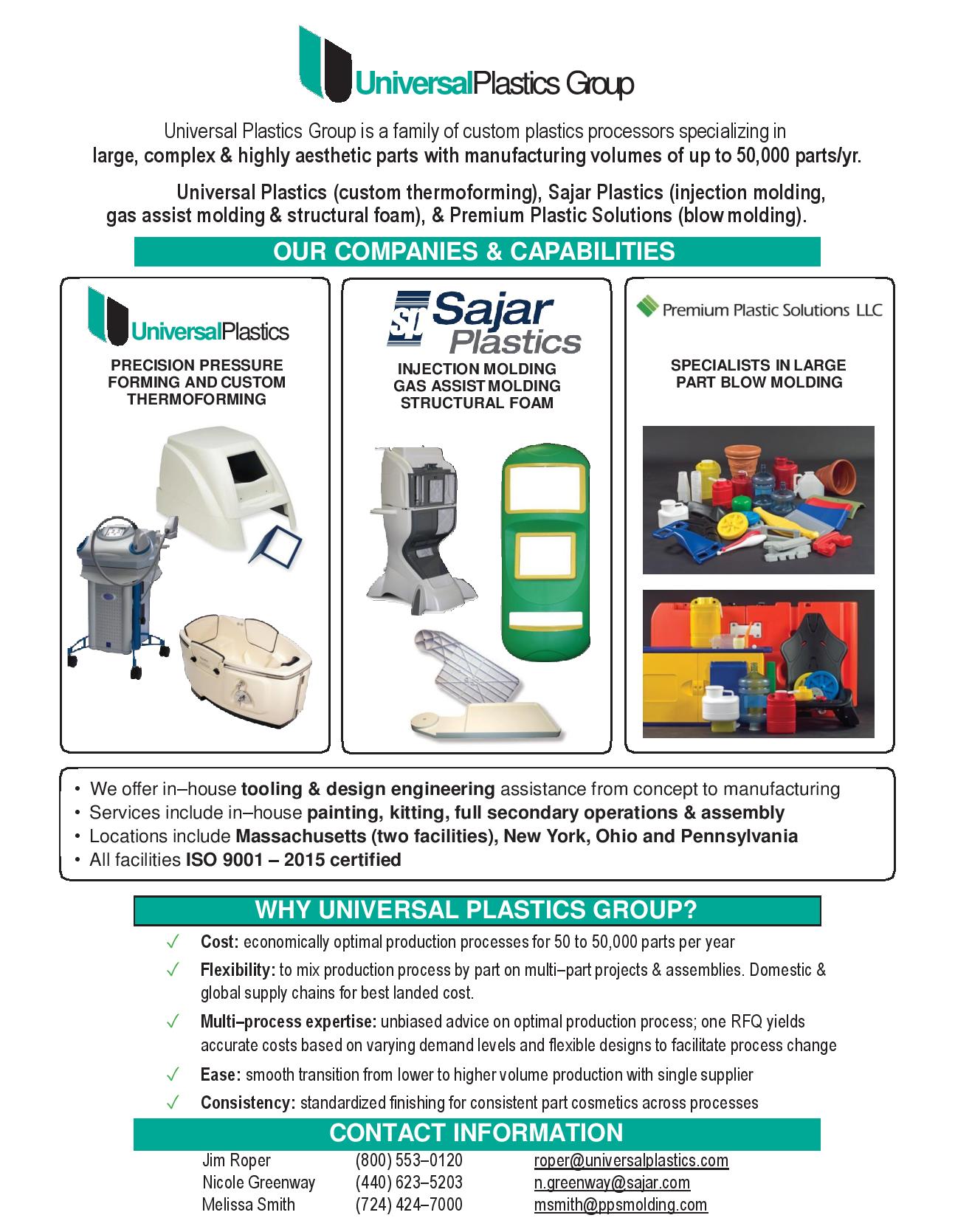 About Us Universal Plastics Universal Plastics